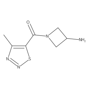 1-(4-Methyl-1,2,3-thiadiazole-5-carbonyl)azetidin-3-amine结构式