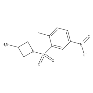 1-(2-Methyl-5-nitrobenzenesulfonyl)azetidin-3-amine Structure