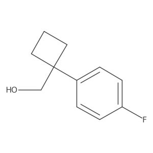 (1-(4-Fluorophenyl)cyclobutyl)methanol结构式