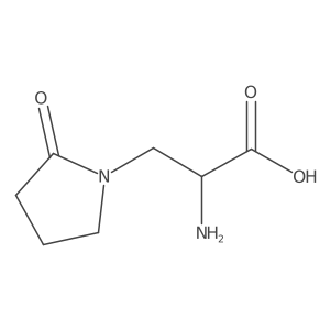 (S)-2-Amino-3-(2-oxopyrrolidin-1-yl)propanoic acid Structure