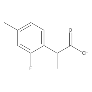 2-(2-Fluoro-4-methylphenyl)propanoic acid Structure