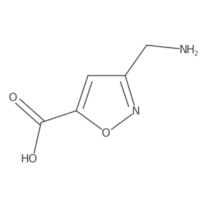 3-(Aminomethyl)-1,2-oxazole-5-carboxylic acid结构式
