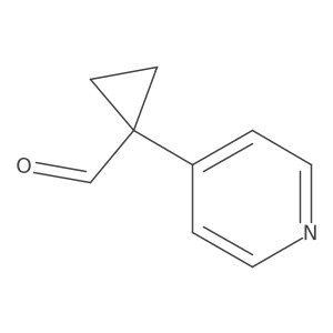 1-(Pyridin-4-yl)cyclopropanecarbaldehyde Structure