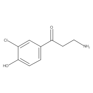 3-Amino-1-(3-chloro-4-hydroxyphenyl)propan-1-one Structure