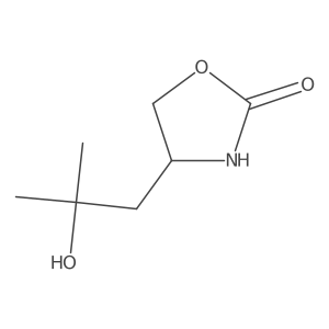 4-(2-Hydroxy-2-methylpropyl)oxazolidin-2-one Structure