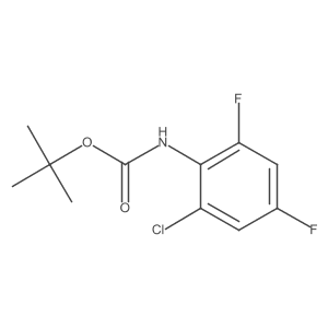 tert-Butyl (2-chloro-4,6-difluorophenyl)carbamate Structure