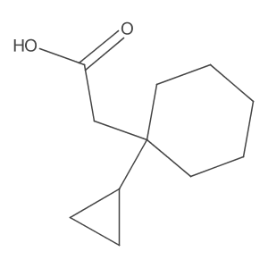 2-(1-Cyclopropylcyclohexyl)acetic acid Structure