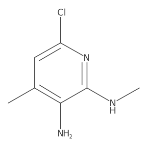 6-chloro-N2,4-dimethylpyridine-2,3-diamine Structure