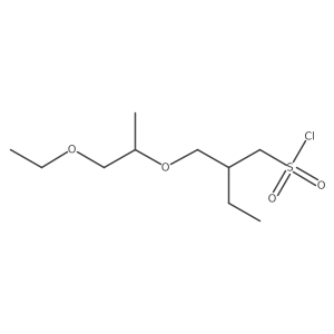 2-{[(1-Ethoxypropan-2-yl)oxy]methyl}butane-1-sulfonyl chloride Structure