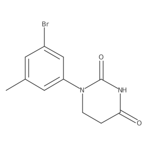 1-(3-Bromo-5-methyl-phenyl)hexahydropyrimidine-2,4-dione Structure