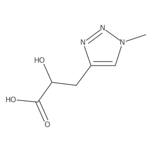 2-hydroxy-3-(1-methyl-1H-1,2,3-triazol-4-yl)propanoic acid Structure