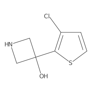 3-(3-Chlorothiophen-2-yl)azetidin-3-ol Structure