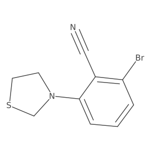 2-Bromo-6-(thiazolidin-3-yl)benzonitrile结构式