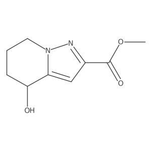 Methyl 4-hydroxy-4,5,6,7-tetrahydropyrazolo[1,5-a]pyridine-2-carboxylate结构式