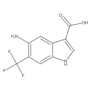 5-Amino-6-(trifluoromethyl)-1H-indole-3-carboxylic acid Structure