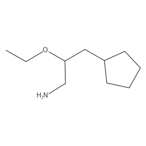 3-Cyclopentyl-2-ethoxypropan-1-amine结构式