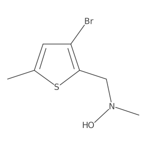 N-[(3-bromo-5-methylthiophen-2-yl)methyl]-N-methylhydroxylamine Structure