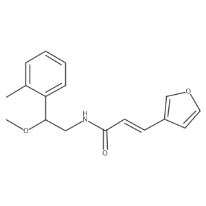 (E)-3-(furan-3-yl)-N-(2-methoxy-2-(o-tolyl)ethyl)acrylamide Structure