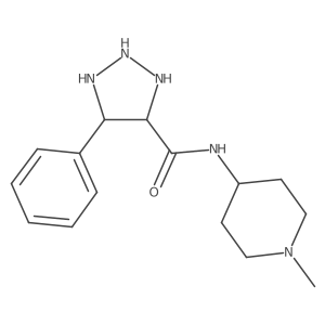 N-(1-methylpiperidin-4-yl)-5-phenyltriazolidine-4-carboxamide结构式