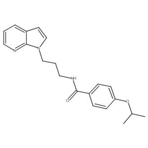 N-(3-(1H-pyrrolo[2,3-b]pyridin-1-yl)propyl)-4-isopropoxybenzamide Structure