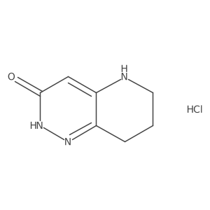 2H,3H,5H,6H,7H,8H-Pyrido[3,2-c]pyridazin-3-one hydrochloride Structure