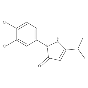1-(3,4-Dichlorophenyl)-3-isopropyl-1H-pyrazol-5-ol结构式