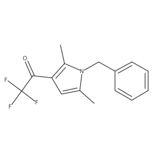 1-(1-benzyl-2,5-dimethyl-1H-pyrrol-3-yl)-2,2,2-trifluoroethan-1-one Structure