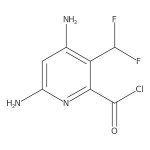 4,6-Diamino-3-(difluoromethyl)picolinoyl chloride Structure