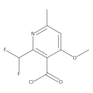 2-(Difluoromethyl)-4-methoxy-6-methylpyridine-3-carbonyl chloride Structure