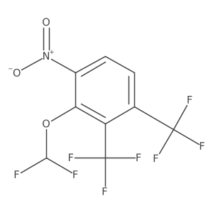 1,2-Bis(trifluoromethyl)-3-(difluoromethoxy)-4-nitrobenzene Structure