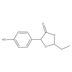 1,3-Dioxolan-4-one, 2-ethyl-5-(4-hydroxyphenyl)- Structure