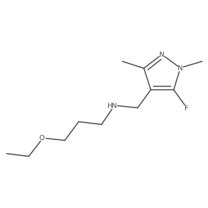 (3-ethoxypropyl)[(5-fluoro-1,3-dimethyl-1H-pyrazol-4-yl)methyl]amine Structure