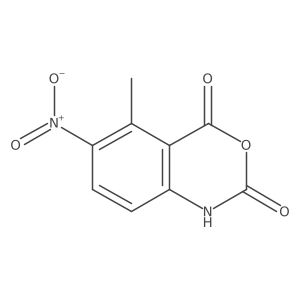 5-Methyl-6-nitro-1H-benzo[d][1,3]oxazine-2,4-dione结构式