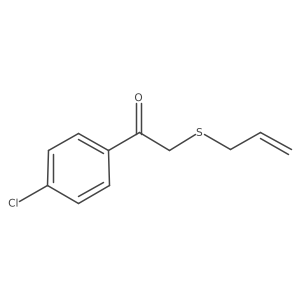 1-(4-Chlorophenyl)-2-(prop-2-en-1-ylsulfanyl)ethan-1-one结构式