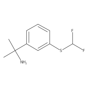 2-{3-[(Difluoromethyl)sulfanyl]phenyl}propan-2-amine结构式