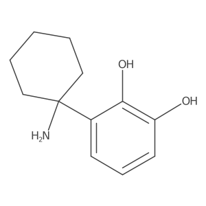 3-(1-Aminocyclohexyl)benzene-1,2-diol Structure