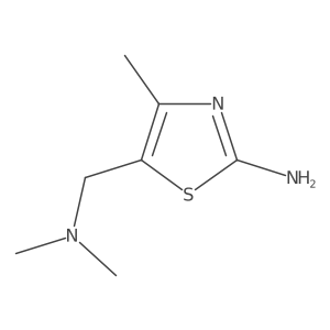 5-Thiazolemethanamine, 2-amino-N,N,4-trimethyl- Structure