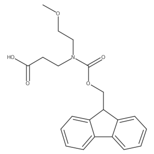3-{[(9H-fluoren-9-ylmethoxy)carbonyl](2-methoxyethyl)amino}propanoic acid Structure