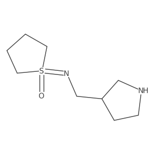 1-{[(Pyrrolidin-3-yl)methyl]imino}-1lambda6-thiolan-1-one Structure