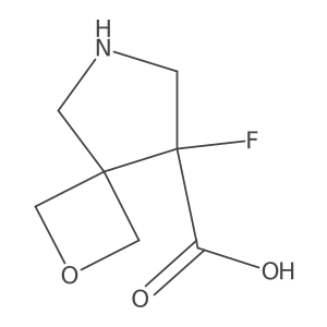 8-Fluoro-2-oxa-6-azaspiro[3.4]octane-8-carboxylic acid Structure