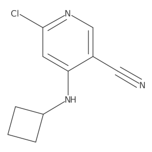 6-Chloro-4-(cyclobutylamino)nicotinonitrile结构式