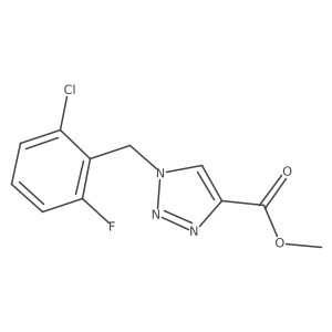 methyl 1-[(2-chloro-6-fluorophenyl)methyl]-1H-1,2,3-triazole-4-carboxylate Structure