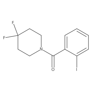 (4,4-Difluoropiperidin-1-yl)(2-iodophenyl)methanone Structure