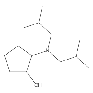 (1R,2R)-2-(Diisobutylamino)cyclopentan-1-ol结构式