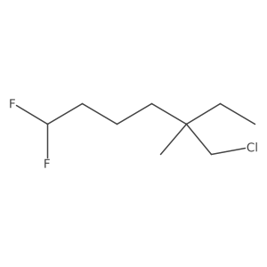 5-(Chloromethyl)-1,1-difluoro-5-methylheptane Structure
