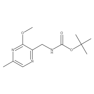 N-[(3-methoxy-5-methyl-2-pyrazinyl)methyl]carbamic acid 1,1-dimethylethyl ester Structure