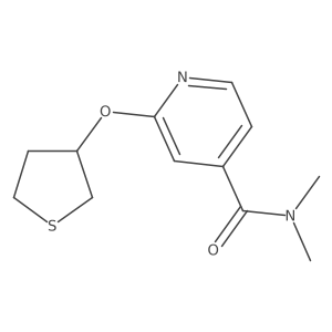 N,N-dimethyl-2-((tetrahydrothiophen-3-yl)oxy)isonicotinamide结构式
