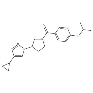 (3-(4-cyclopropyl-1H-1,2,3-triazol-1-yl)pyrrolidin-1-yl)(6-isopropoxypyridin-3-yl)methanone Structure