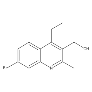 (7-Bromo-4-ethyl-2-methylquinolin-3-yl)methanol结构式