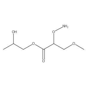 2-Hydroxypropyl 2-(aminooxy)-3-methoxypropanoate结构式